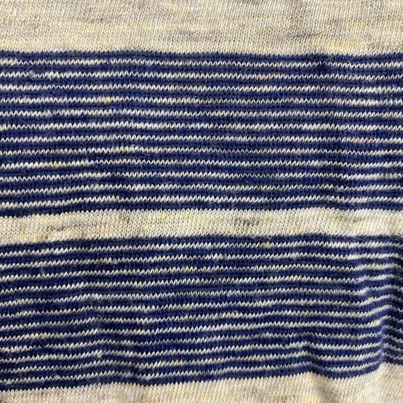 MADEWELL Linen blue and white striped maxi tank dress with slits - Medium - Picture 5 of 9